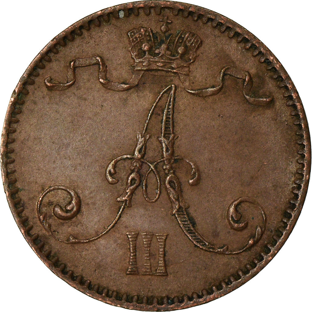 Coin, Finland, Alexander III, Penni, 1893, VF(30-35), Copper, KM:10