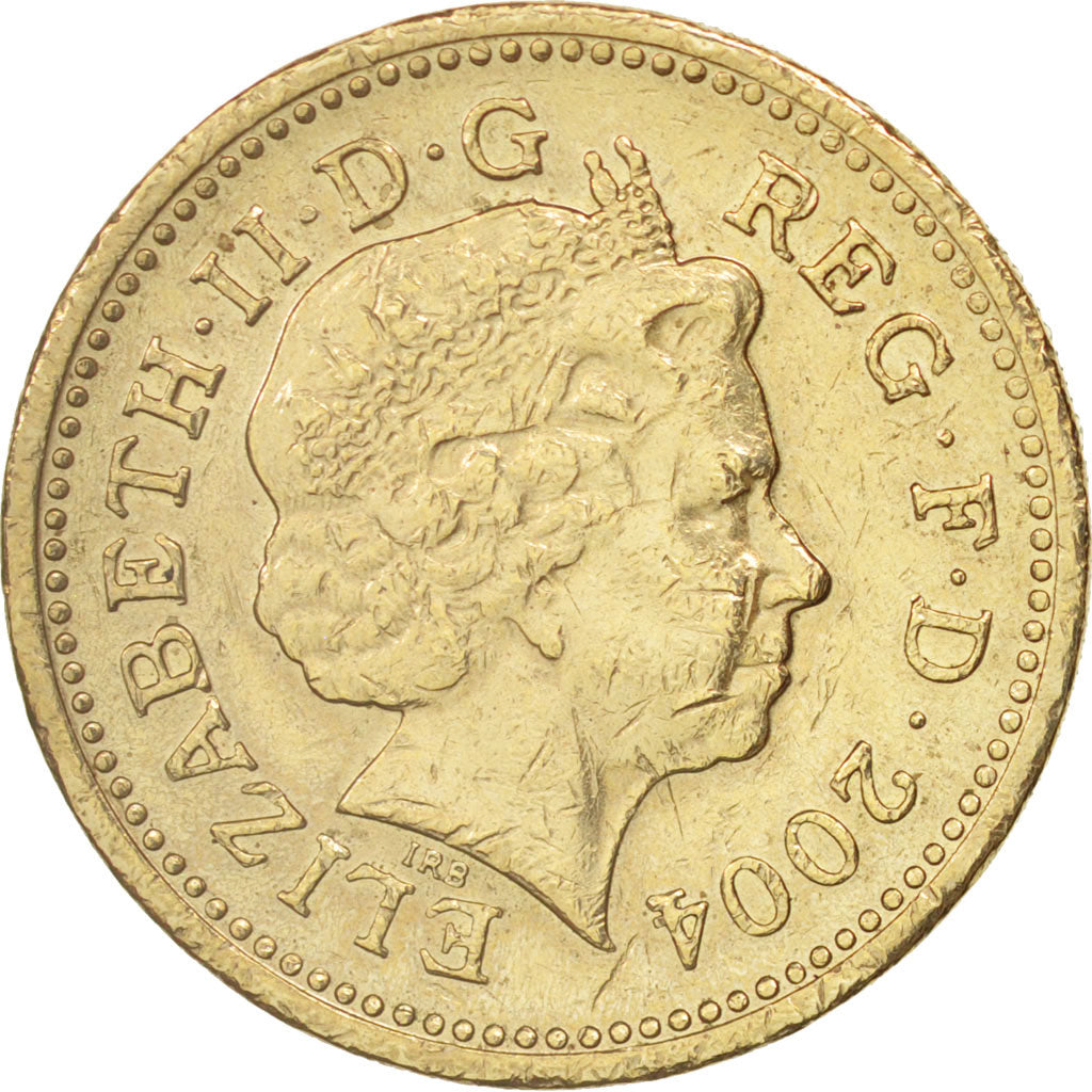 Coin, Great Britain, Elizabeth II, Pound, 2004, British Royal Mint, EF(40-45)