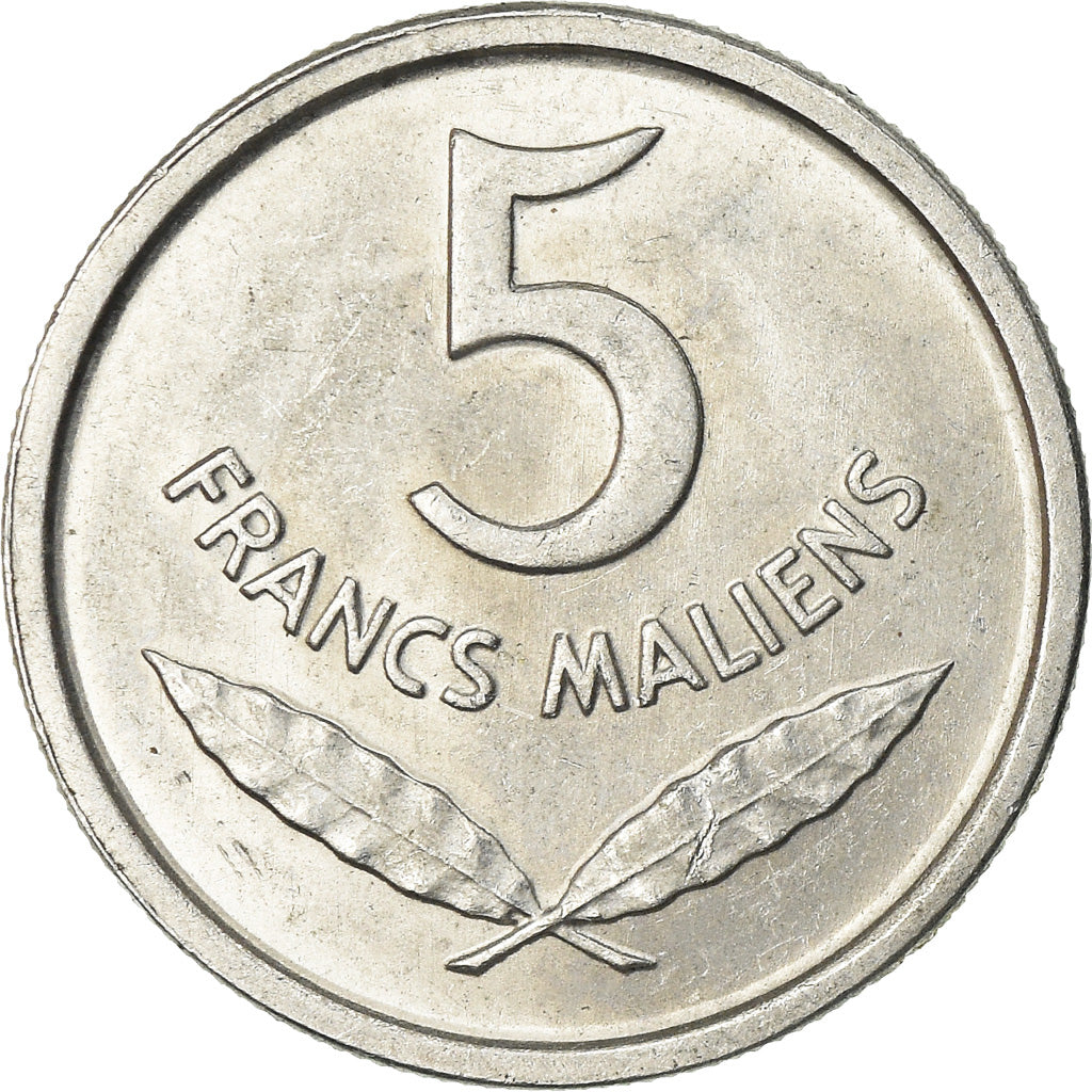 Coin, Mali, 5 Francs, 1961, Paris, AU(55-58), Aluminum, KM:2