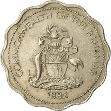 Coin, Bahamas, Elizabeth II, 10 Cents, 1982, Franklin Mint, EF(40-45)