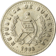 Coin, Guatemala, 10 Centavos, 1988, EF(40-45), Copper-nickel, KM:277.5