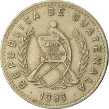 Coin, Guatemala, 10 Centavos, 1983, EF(40-45), Copper-nickel, KM:277.4
