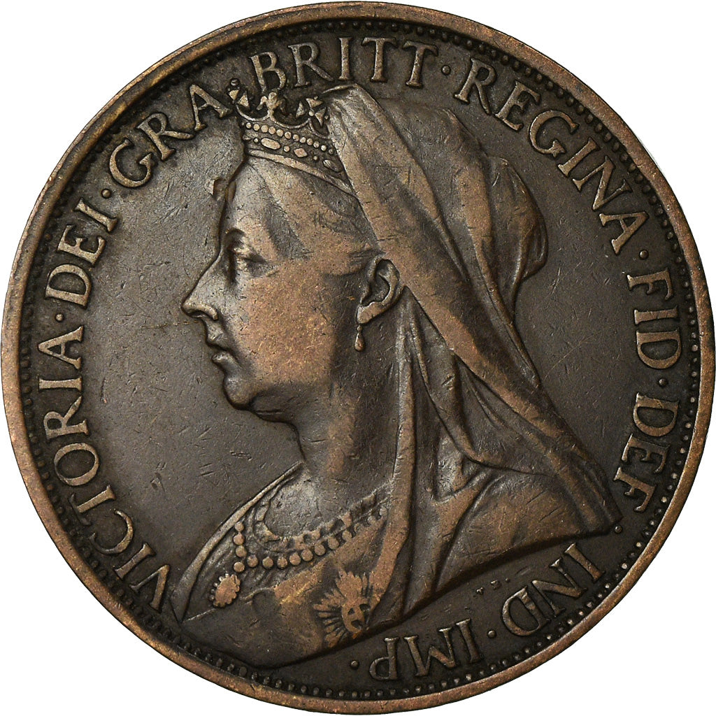Coin, Great Britain, Victoria, Penny, 1896, EF(40-45), Bronze, KM:790