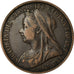 Coin, Great Britain, Victoria, Penny, 1896, EF(40-45), Bronze, KM:790