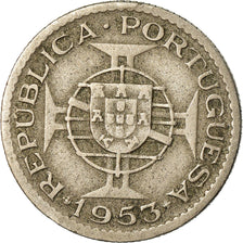 Moneta, Capo Verde, 2-1/2 Escudos, 1953, MB+, Nichel-bronzo, KM:9