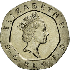 Coin, Great Britain, Elizabeth II, 20 Pence, 1993, AU(50-53), Copper-nickel