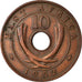 Münze, EAST AFRICA, George VI, 10 Cents, 1952, SS+, Bronze, KM:34