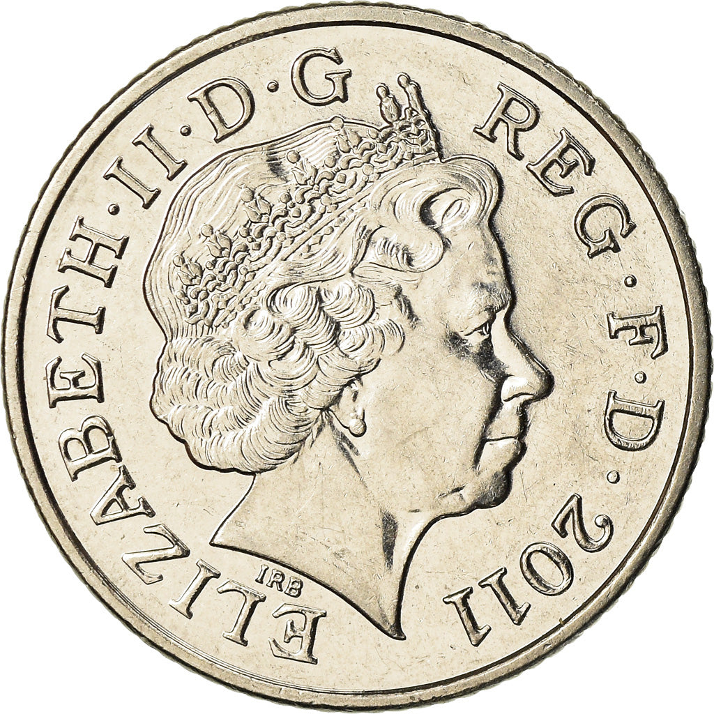 Coin, Great Britain, Elizabeth II, 10 Pence, 2011, British Royal Mint