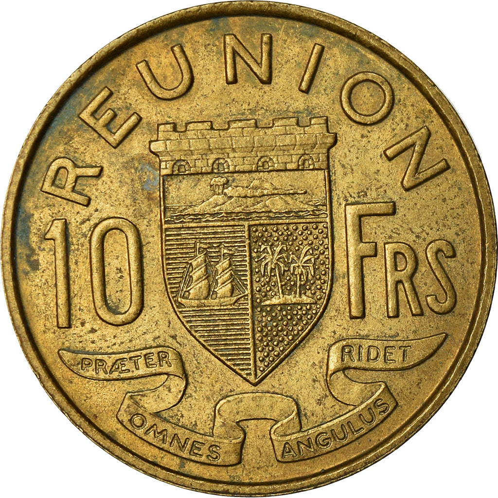 Coin, Réunion, 10 Francs, 1962, EF(40-45), Aluminum-Bronze, KM:10