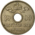 Moneda, África oriental alemana, Wihelm II, 10 Heller, 1909, BC+, Cobre -