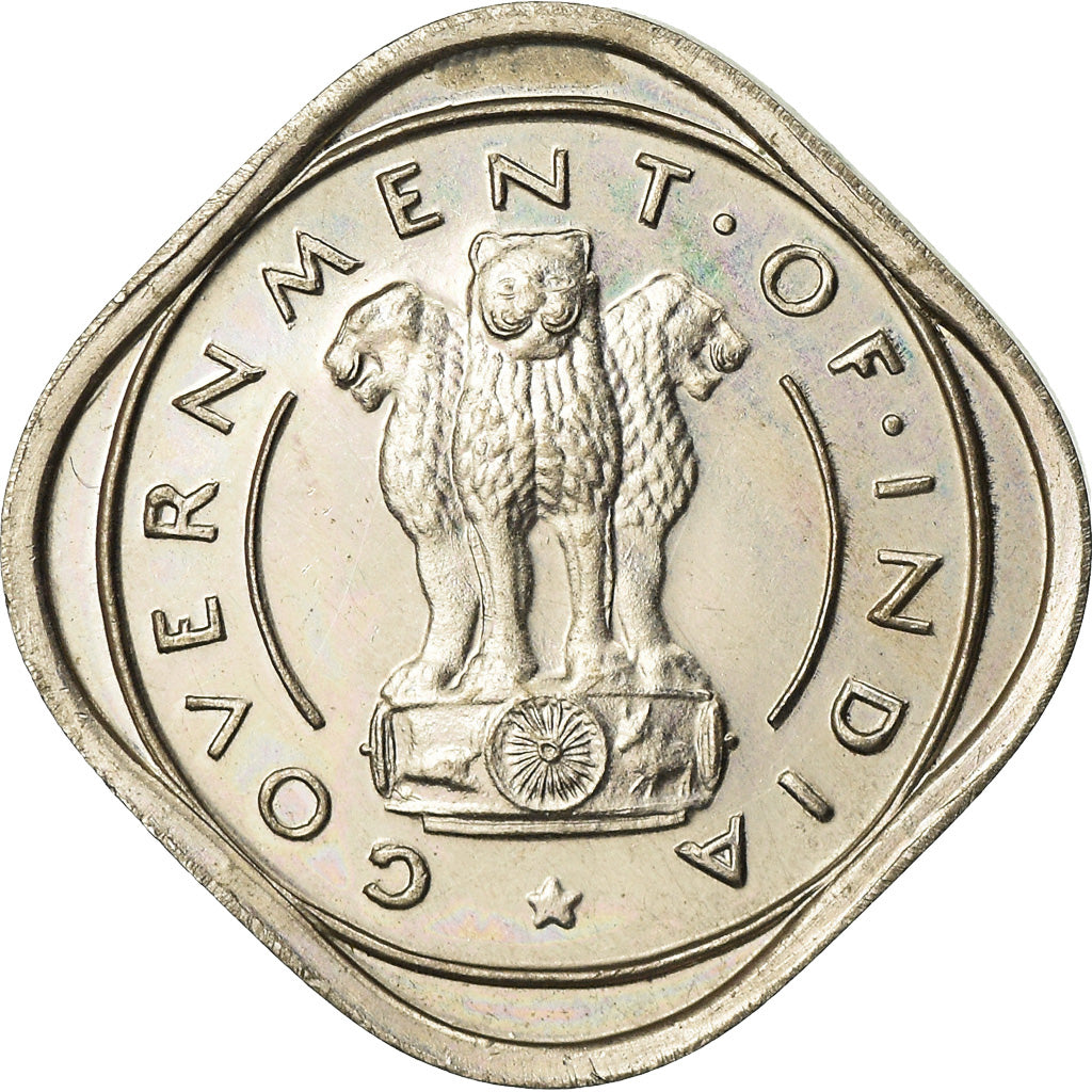 Monnaie, INDIA-REPUBLIC, 1/2 Anna, 1950, SUP, Copper-nickel, KM:2.1