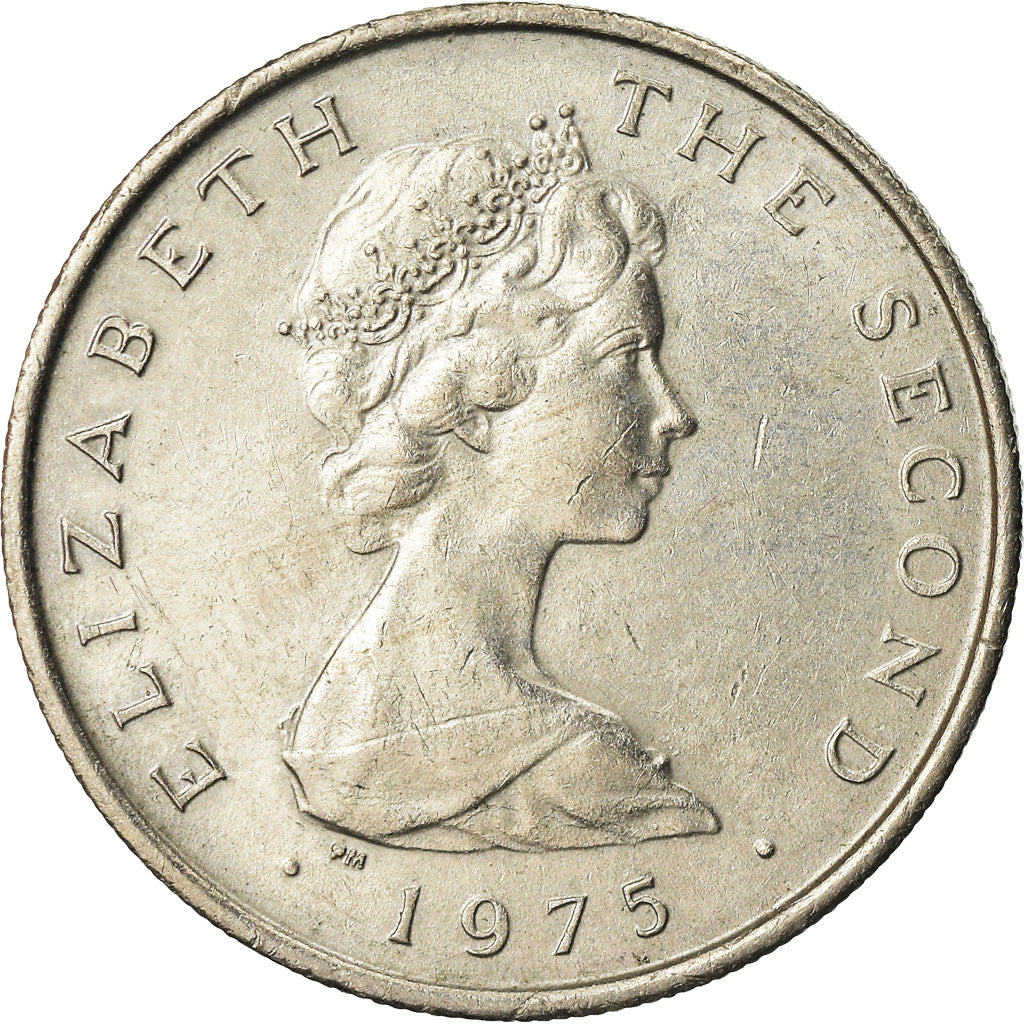 Coin, Isle of Man, Elizabeth II, 5 New Pence, 1975, Pobjoy Mint, EF(40-45)