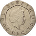 Great Britain, Elizabeth II, 20 Pence, 2007, AU(50-53), Copper-nickel, KM:990