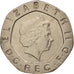 Gran Bretagna, Elizabeth II, 20 Pence, 2007, BB+, Rame-nichel, KM:990