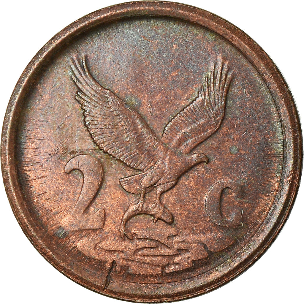 Moneta, Sudafrica, 2 Cents, 1994, BB, Acciaio placcato rame, KM:133
