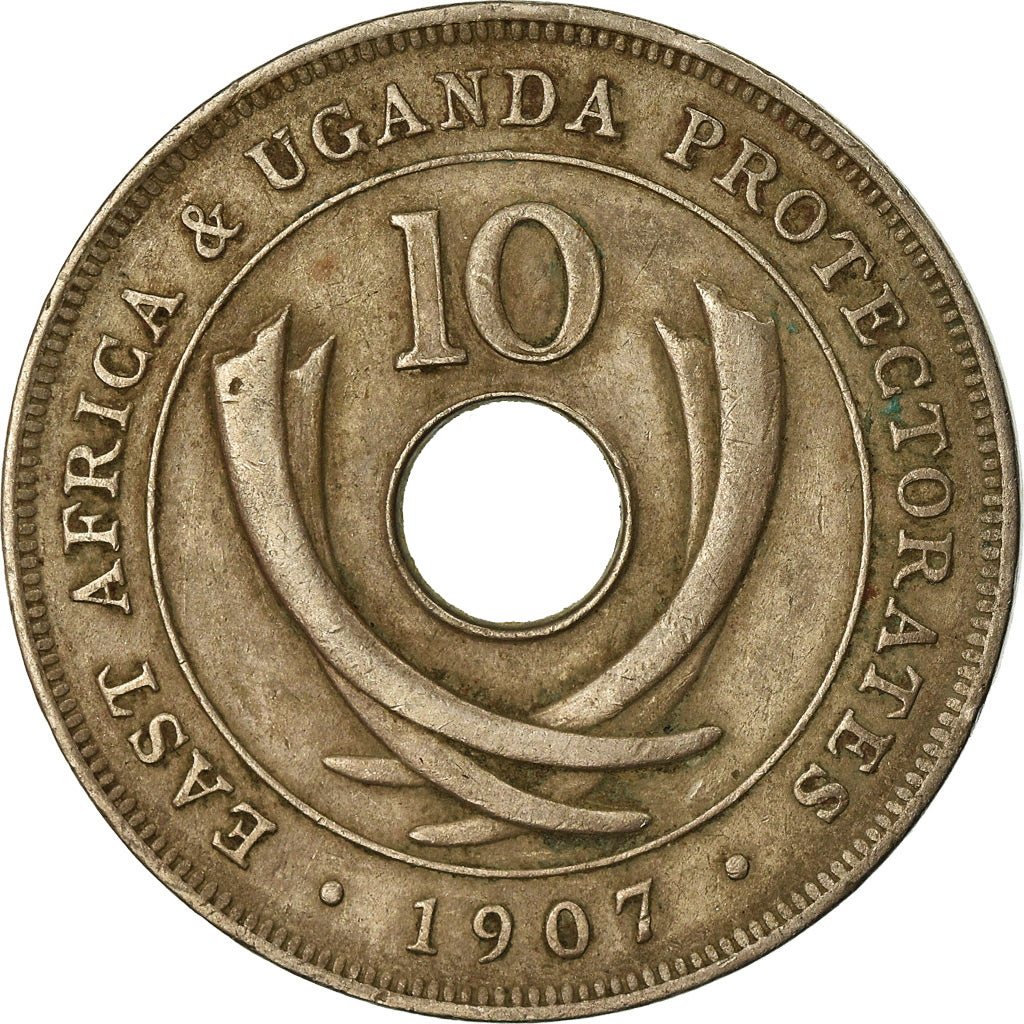 Monnaie, EAST AFRICA, Edward VII, 10 Cents, 1907, TB+, Copper-nickel, KM:2