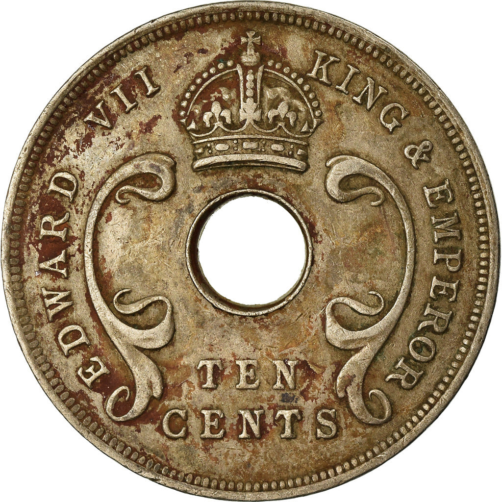 Monnaie, EAST AFRICA, Edward VII, 10 Cents, 1907, TB+, Copper-nickel, KM:2