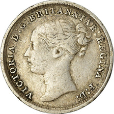 Coin, Great Britain, Victoria, 3 Pence, 1879, VF(30-35), Silver, KM:730