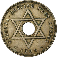 Coin, BRITISH WEST AFRICA, Edward VII, Penny, 1908, EF(40-45), Copper-nickel