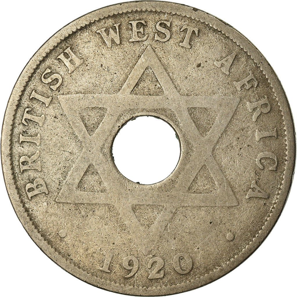 Moeda, ÁFRICA OCIDENTAL BRITÂNICA, George V, Penny, 1920, F(12-15)