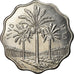 Moneta, Irak, 10 Fils, 1975/AH1395, AU(55-58), Stal nierdzewna, KM:142