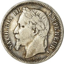 Moeda, França, Napoleon III, Napoléon III, Franc, 1869, Paris, VF(20-25)