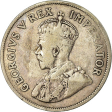 Moneda, Sudáfrica, George V, 2-1/2 Shillings, 1928, BC+, Plata, KM:19.2