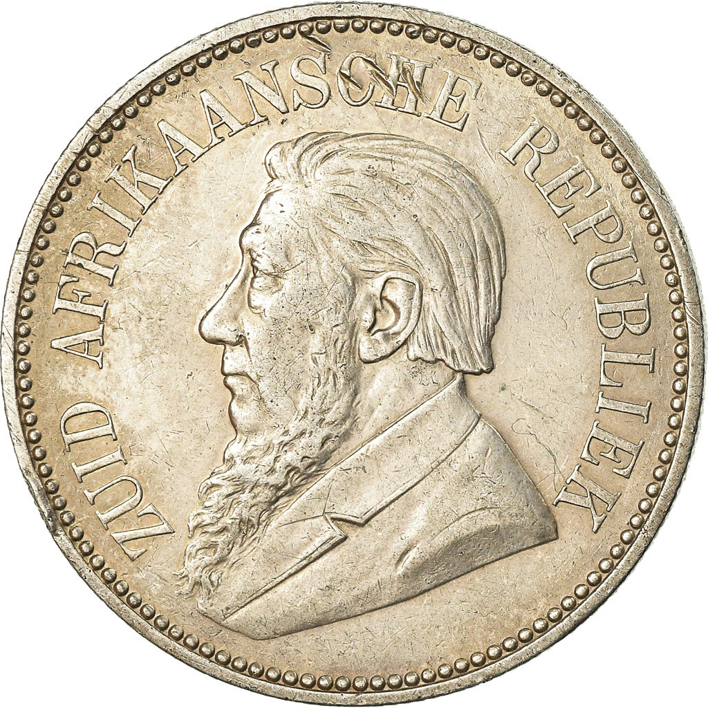 Coin, South Africa, 2-1/2 Shillings, 1896, EF(40-45), Silver, KM:7