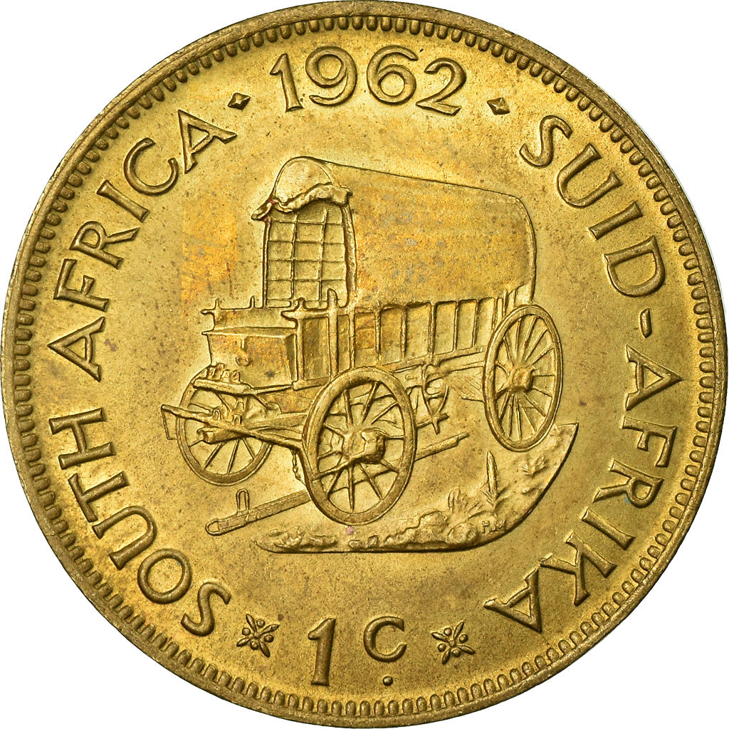 Coin, South Africa, Cent, 1962, EF(40-45), Brass, KM:57