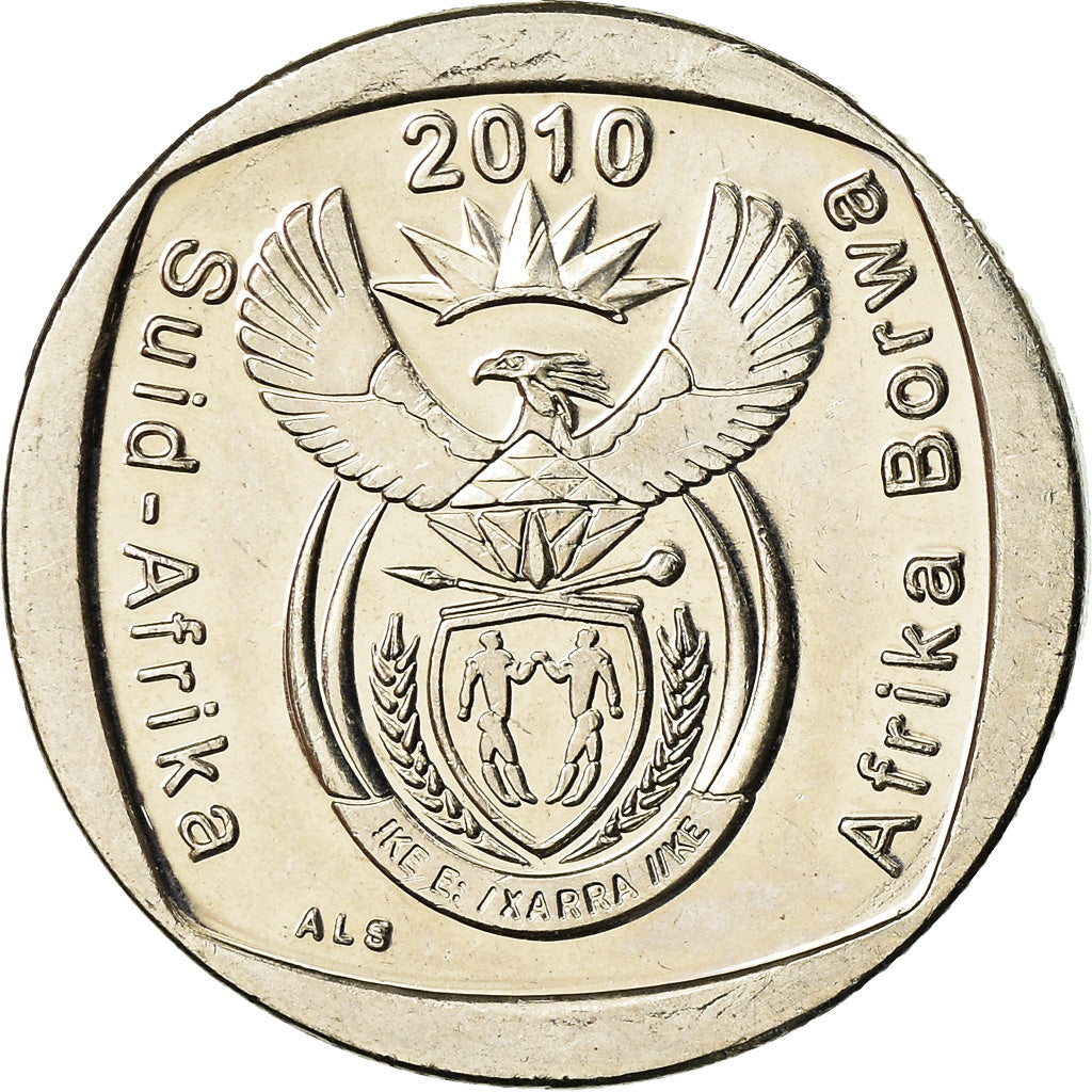 Moneta, Sudafrica, 2 Rand, 2010, Pretoria, SPL, Rame placcato nichel, KM:498