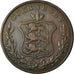 Coin, Guernsey, 8 Doubles, 1834, Heaton, VF(30-35), Copper, KM:3