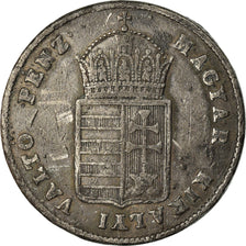 Coin, Hungary, Ferdinand V, Egy (1) Krajczar, 1848, Kremnitz, VF(30-35), Copper