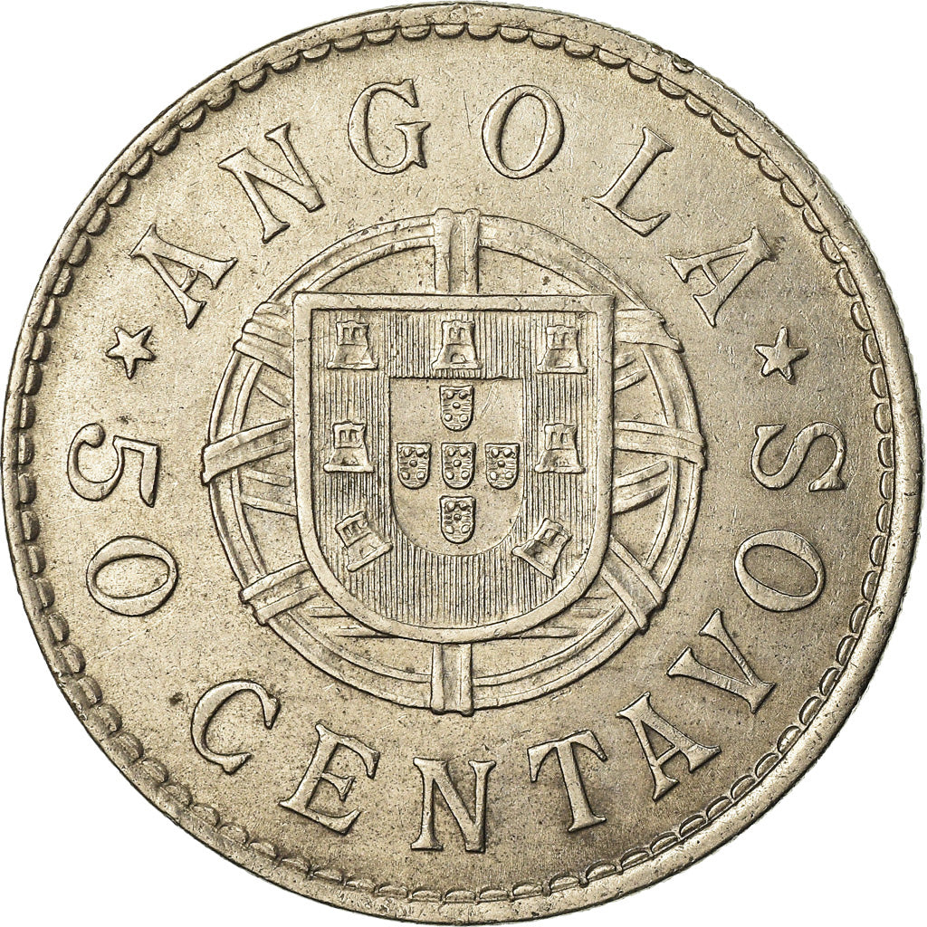 Coin, Angola, 50 Centavos, 1923, AU(55-58), Nickel, KM:65