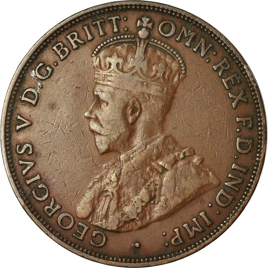 Coin, Australia, George V, Penny, 1916, VF(30-35), Bronze, KM:23
