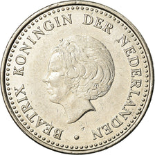 Coin, Netherlands Antilles, Beatrix, Gulden, 1983, EF(40-45), Nickel, KM:24