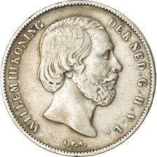 Coin, Netherlands, William III, 1/2 Gulden, 1860, VF(30-35), Silver, KM:92