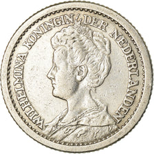 Coin, Netherlands, Wilhelmina I, 1/2 Gulden, 1910, EF(40-45), Silver, KM:147