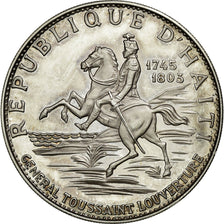 Munten, Haïti, 10 Gourdes, 1967, UNC-, Zilver, KM:65.1