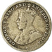 Coin, Ceylon, George V, 10 Cents, 1911, F(12-15), Silver, KM:104