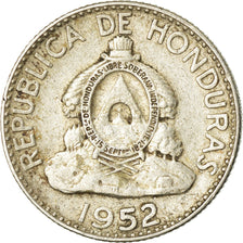 Moneda, Honduras, 20 Centavos, 1952, Philadelphia, U.S.A., MBC, Plata, KM:73