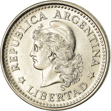 Coin, Argentina, 20 Centavos, 1960, MS(60-62), Nickel Clad Steel, KM:55