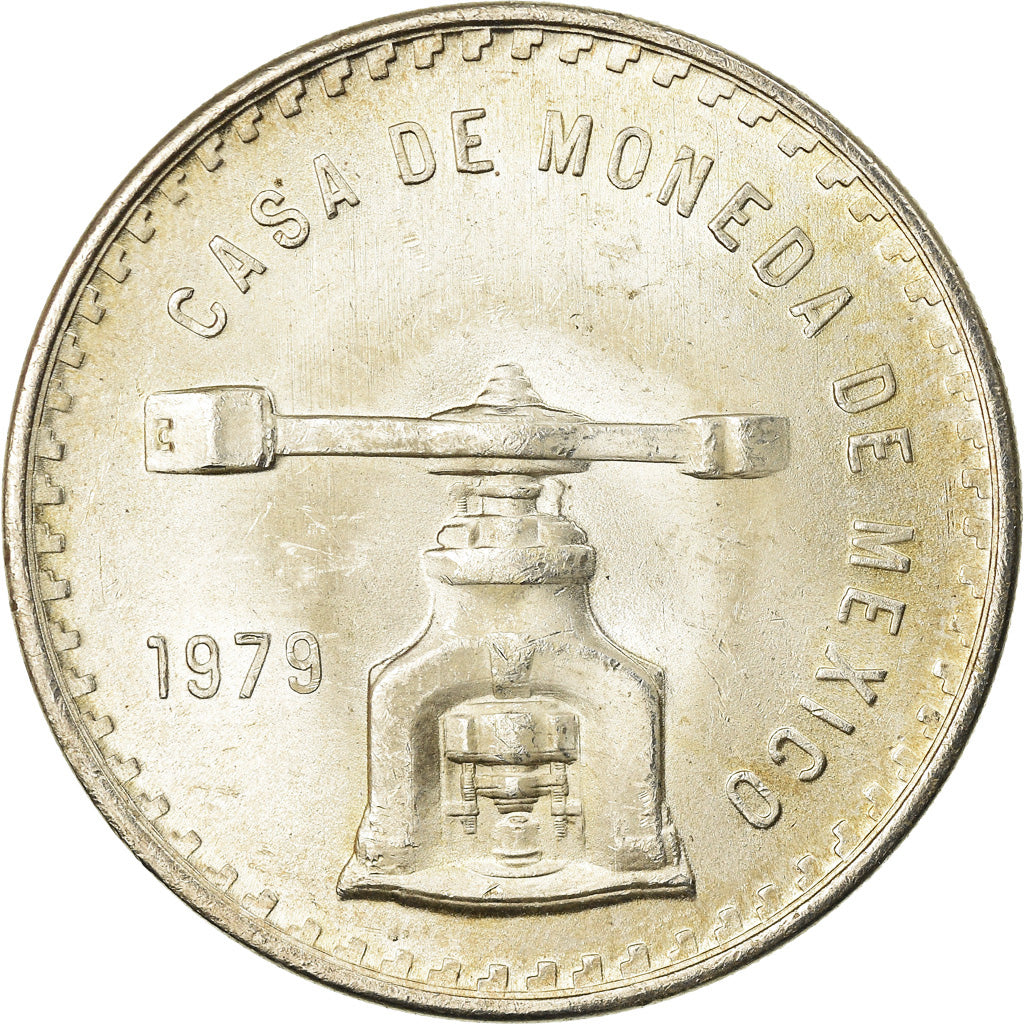 Moneta, Messico, Onza, 1979, Mexico City, SPL-, Argento, KM:M49b.3