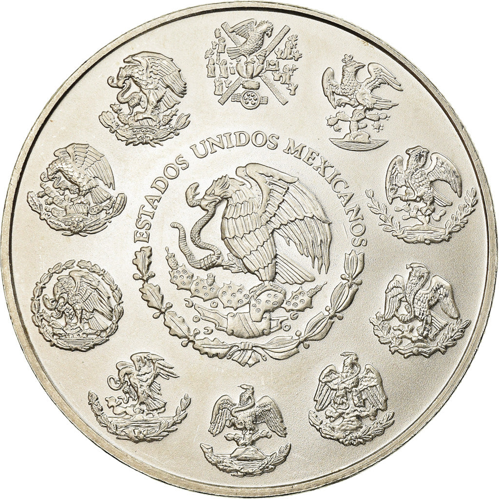 Moneda, México, Onza, Troy Ounce of Silver, 2006, Mexico City, EBC+, Plata