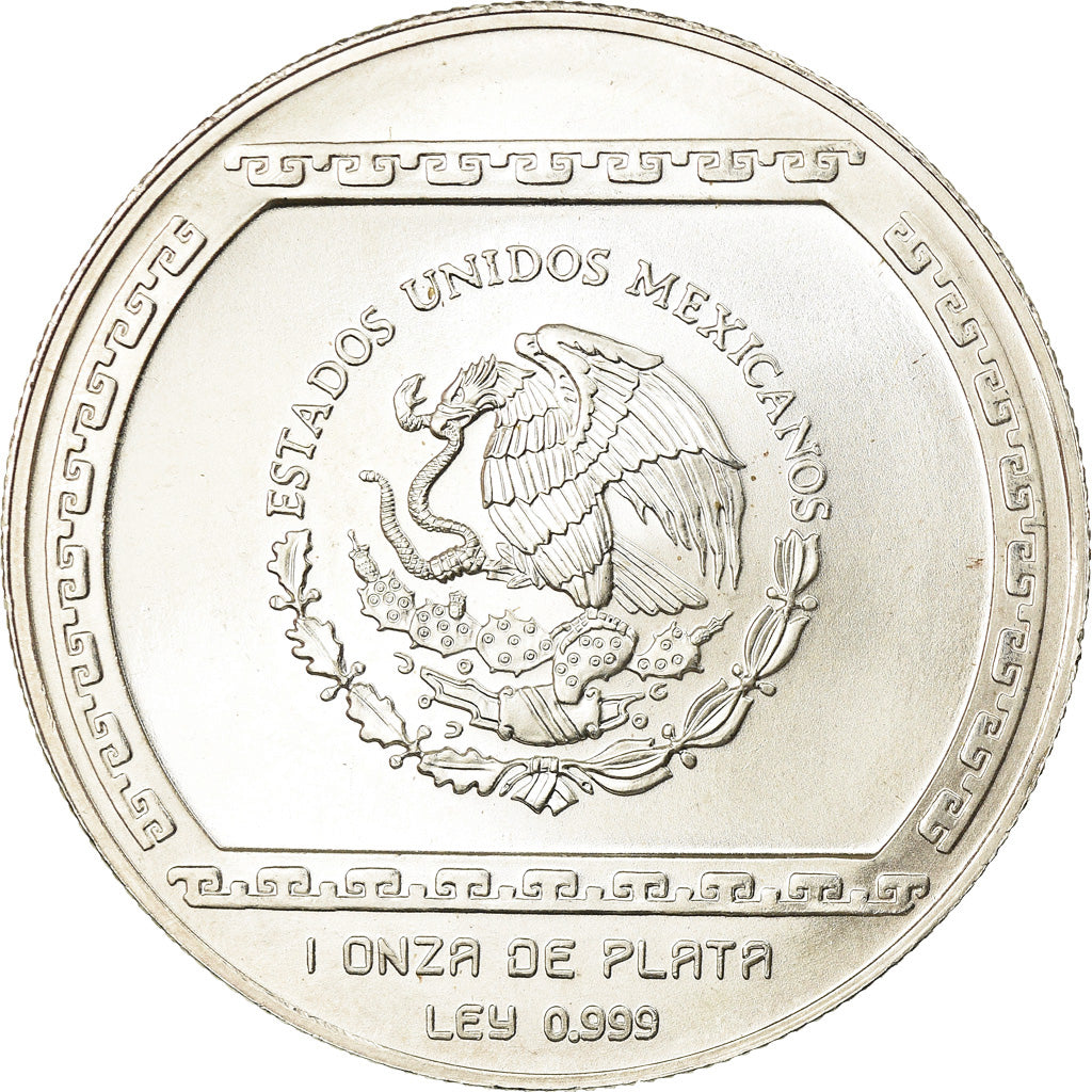 Monnaie, Mexique, Onza, Troy Ounce of Silver, 1993, Mexico City, SPL, Argent