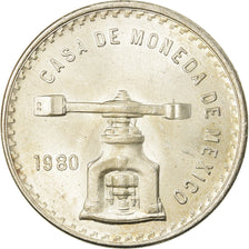 Moneta, Messico, Onza, 1980, Mexico City, SPL-, Argento, KM:M49b.5