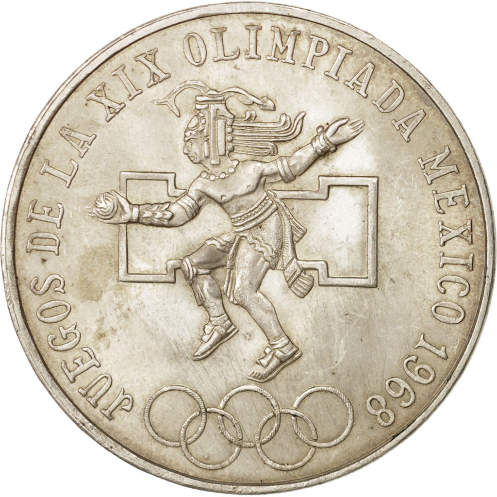 Mexico, 25 Pesos, 1968, Mexico, AU(55-58), Silver, KM:479.1