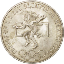 Mexico, 25 Pesos, 1968, Mexico, AU(55-58), Silver, KM:479.1