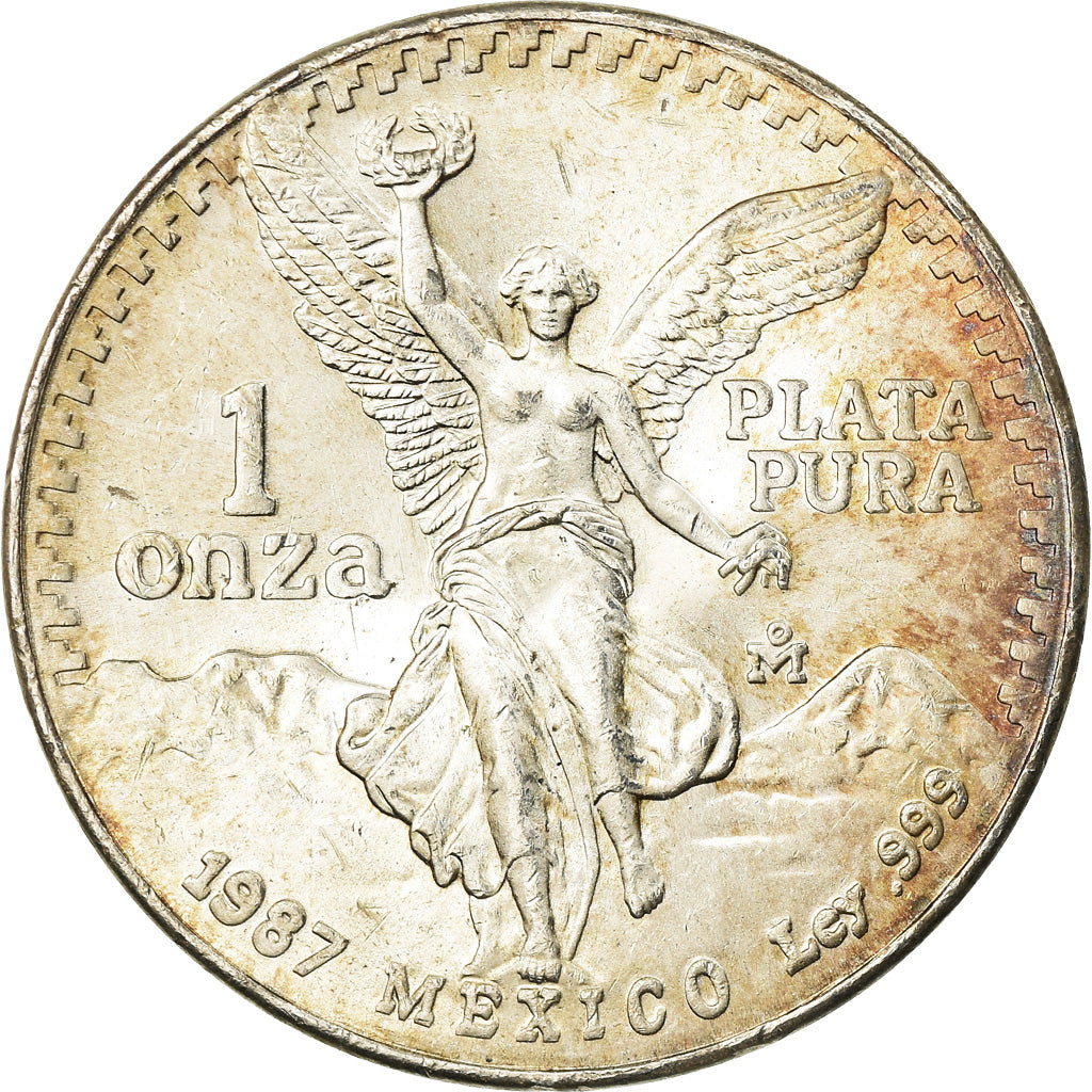Monnaie, Mexique, Onza, Troy Ounce of Silver, 1987, Mexico City, SUP, Argent
