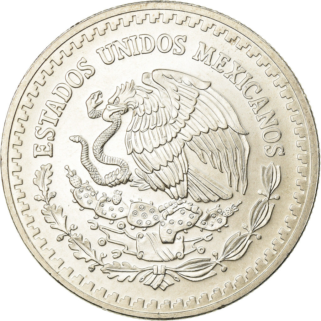 Coin, Mexico, Onza, Troy Ounce of Silver, 1995, Mexico City, MS(60-62), Silver
