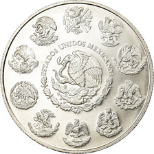 Coin, Mexico, Onza, Troy Ounce of Silver, 2002, Mexico City, MS(60-62), Silver